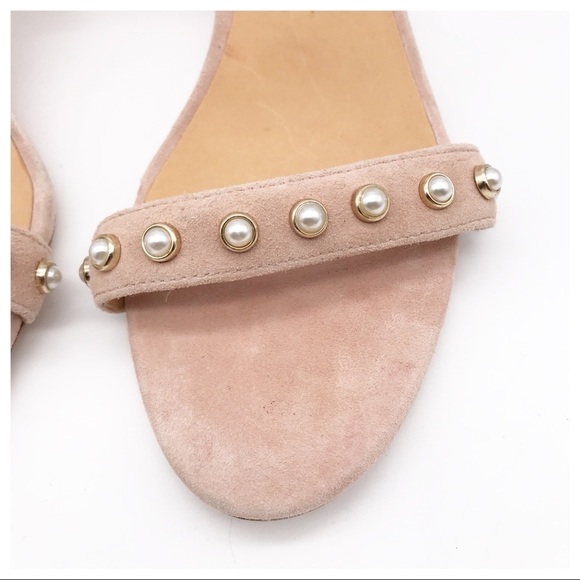 NWOB Joie Malina Pearl Kitten Heel Sandals Size 39 (US 8.5) - Picture 12 of 13